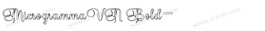 MicrogrammaVN Bold字体转换